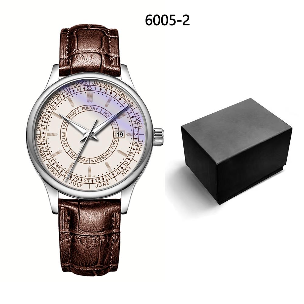 New Product - Premium Brand Men's Watch - Fashion Business Waterproof Men's Watch - Men's Quartz Watch - Leather Men's Watch