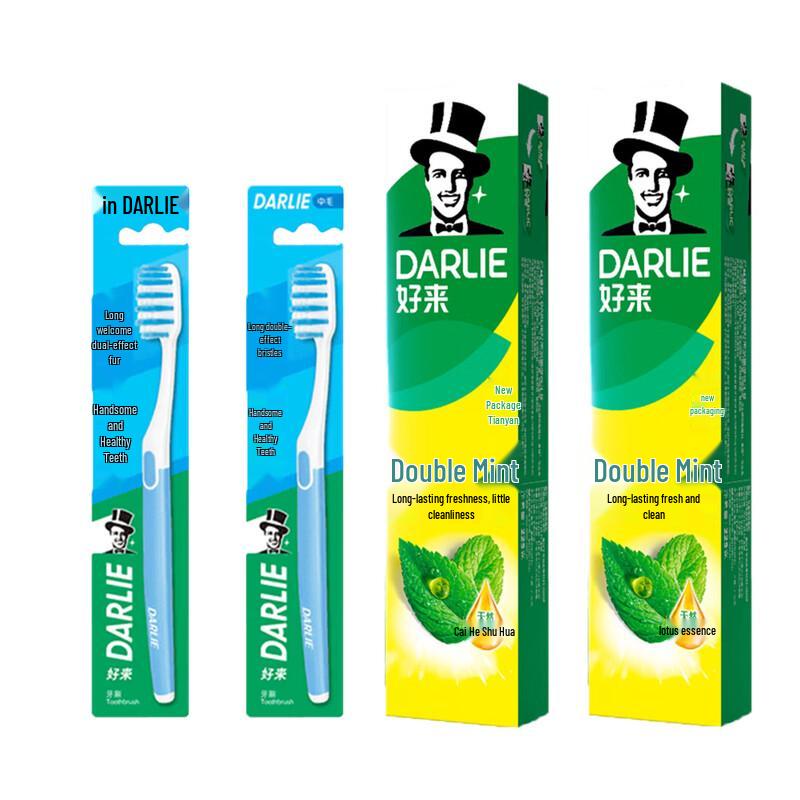Набор зубной пасты и зубной щетки Darlie Double Mint