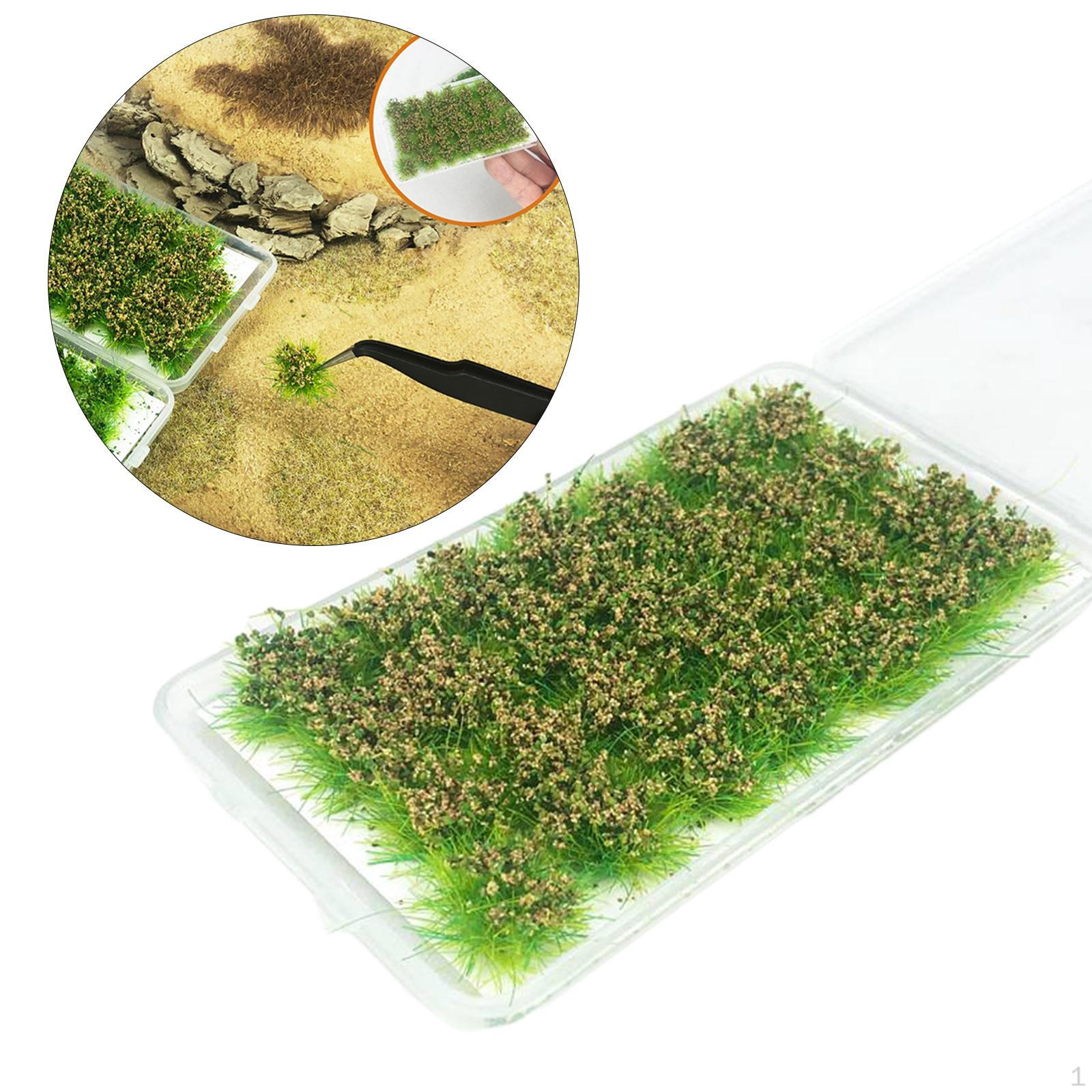 Miniature Foliage Clusters for Diorama Landscapes 28 strains_hay green