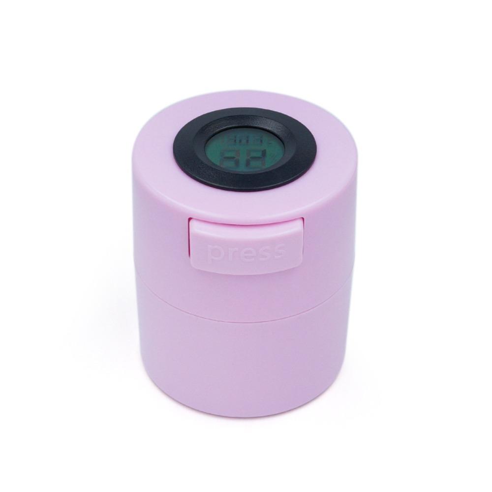 1pcs Plastic Eyelash Glue Storage Tank Temperature Humidity Digital Display Lashes Adhesive Jar