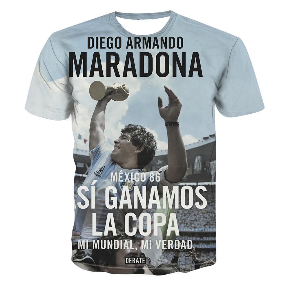 Summer  Fashionable Football Star Creative 3D Printing Support Football Fan Personalized Casual T-shirt