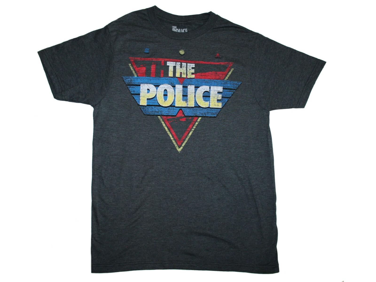 The Police Men s Band, Music Men s Gray Concert T-Shirt NEW S