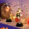 Halloween Ironwork Witch Shaped Lights, Spider Led Copper Wire Lights, Festival Party Atmosphere Decorative Lights