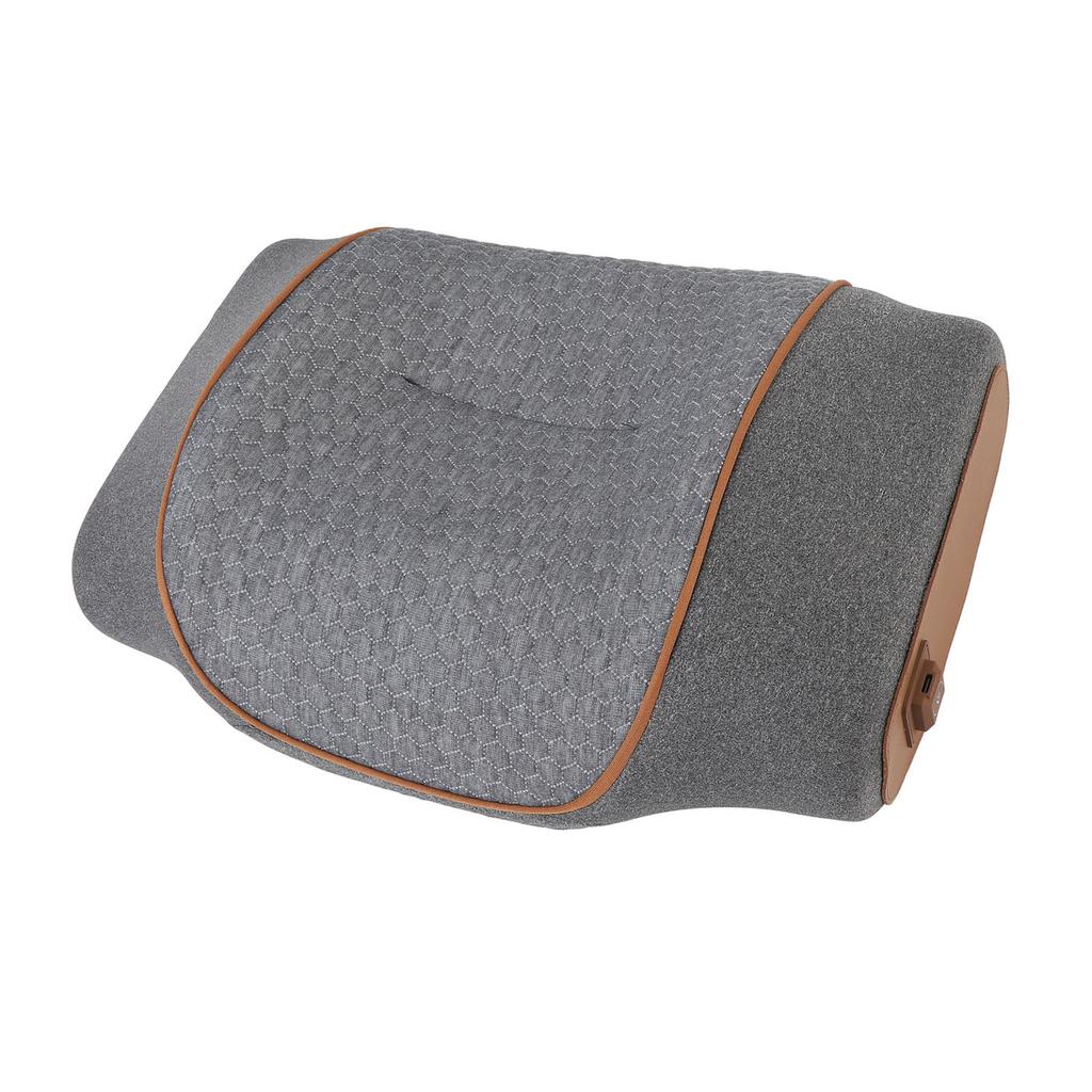 Heated Neck Pillow Gray USB Powered 3 Heating Levels Memory Foam Ergonomic Neck Support Pillow