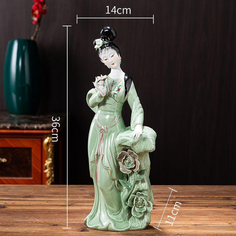 

Древние красавицы Керамические фигурки семи фей Фарфоровые украшения Домашнее украшение стола Офисные аксессуары для рабочего стола Чайная комната