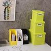 3 Piezas/Set Caja de Almacenamiento de Simulación 1:12 Escala Miniatura Diseño de Apilamiento de Tres Piezas Bordes Lisos Juego Seguro Organizador de Almacenamiento Accesorio para Casa de Muñecas