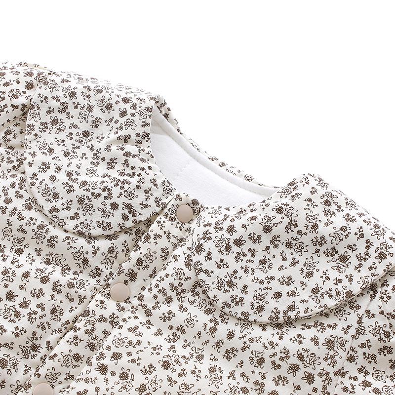 Quilted Autumn/Winter Baby Bodysuit & Girls' Toddler Overalls Set