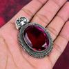 Rubellit Anhänger, 925 Sterling Silber Anhänger Edelstein Schmuck, handgefertigter Anhänger Erstaunlicher Schmuck, Geschenk für Sie