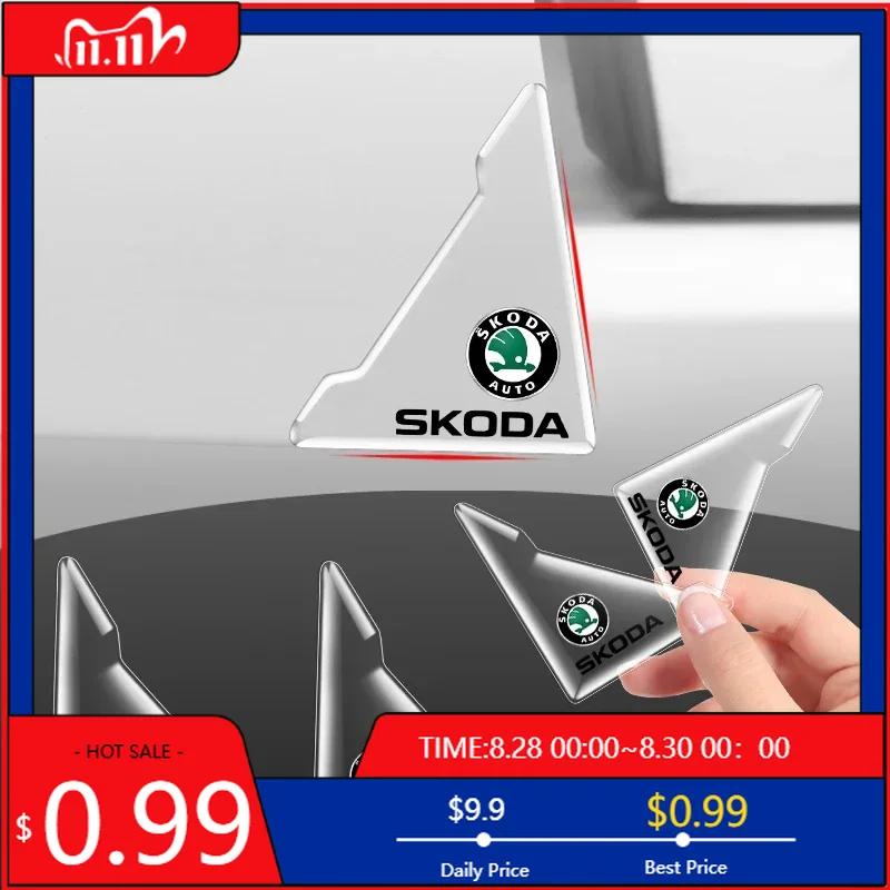 Car Sticker Car Door Corner Cover Anti-Collision Protection For Skoda Fabia 2 Octavia 3 Rapid Superb Accessories Led Luggage Car