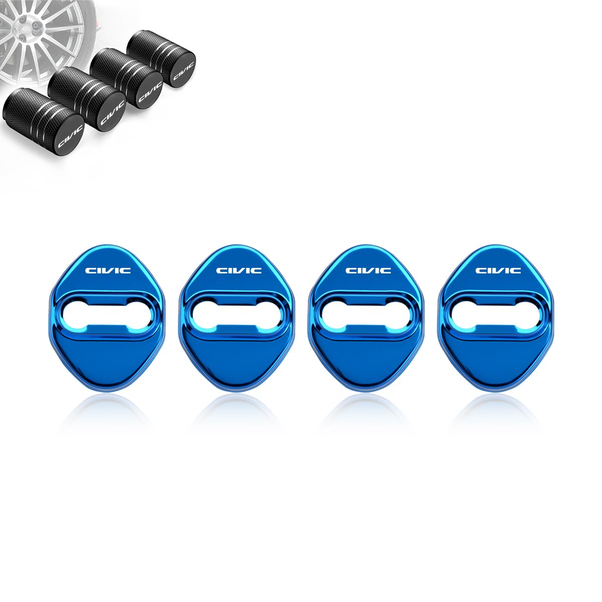 Civic Exclusive Door Striker Cover Door Lock Cover New Civic One Size синий