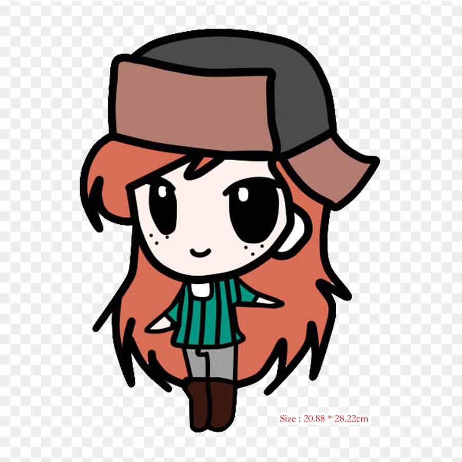 Cartoon Wendy Iron on Heat Transfer Printing Vinyl Patches Sticker for Clothes DIY Appliques Washable Patches