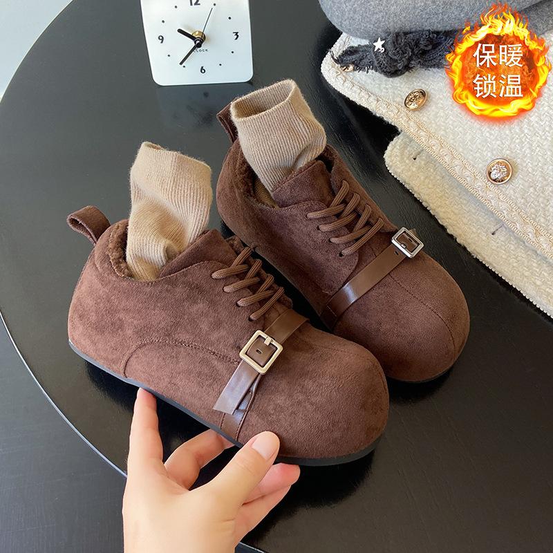 

Cowhide version~ Sweet and cool platform loafers for women s 2025 autumn new versatile retro British casual shoes for women 40 коричневый