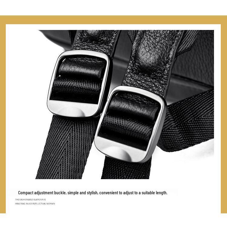 2025 High-End Women's Genuine Leather Backpack - Large Capacity, Soft Cowhide, Fashionable Travel Bag