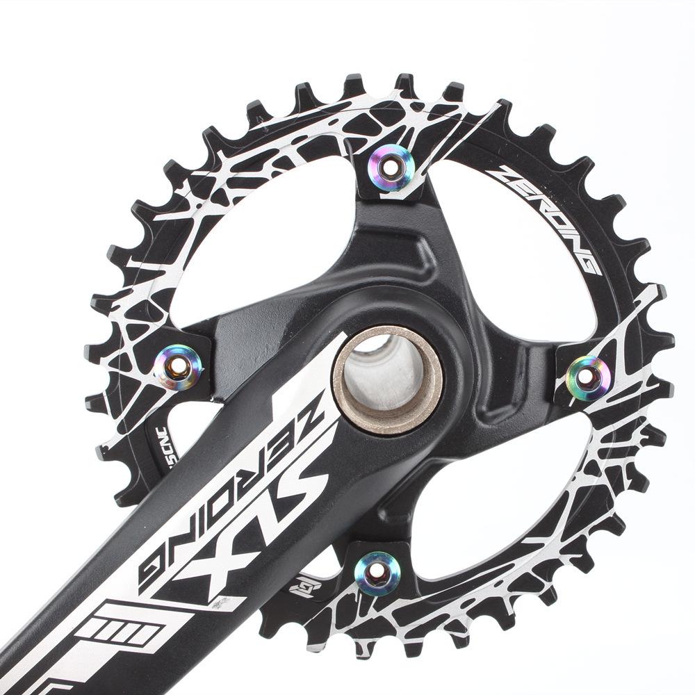 Colorful Steel Chainring Bolts for Mountain and Folding Bikes
