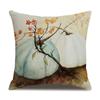Thanksgiving Linen Pillowcase Autumn Pumpkin Print Pillow Cushion Cover