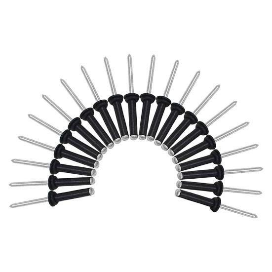 

20 шт./компл. монтажная заклепка с длинной ручкой, удобная износостойкая, широко используемая, антикоррозионная, аксессуары для каяков, прочная монтажная заклепка для каноэ, трехзаклепка для лодки 20PCS чёрный