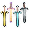Pixel Style Inflatable Gemstone Sword Props - Safe Fun Kids Toy Weapon Parent-Child Interactive Supplies Perfect Birthday Gifts