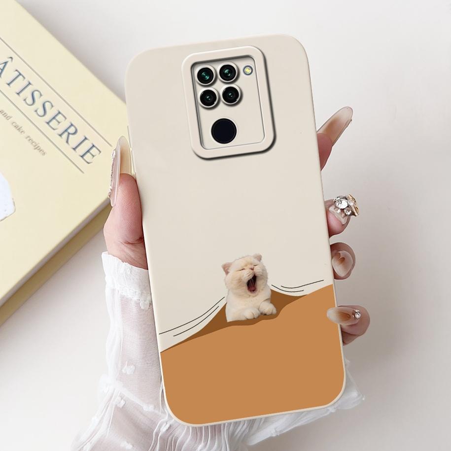 For Xiaomi Redmi Note 9 Case Cute Cartoon Panda Rabbit Liquid Silicone Shockproof Bumper on Xiomi Redmi Note 9 Cover Note9 Funda