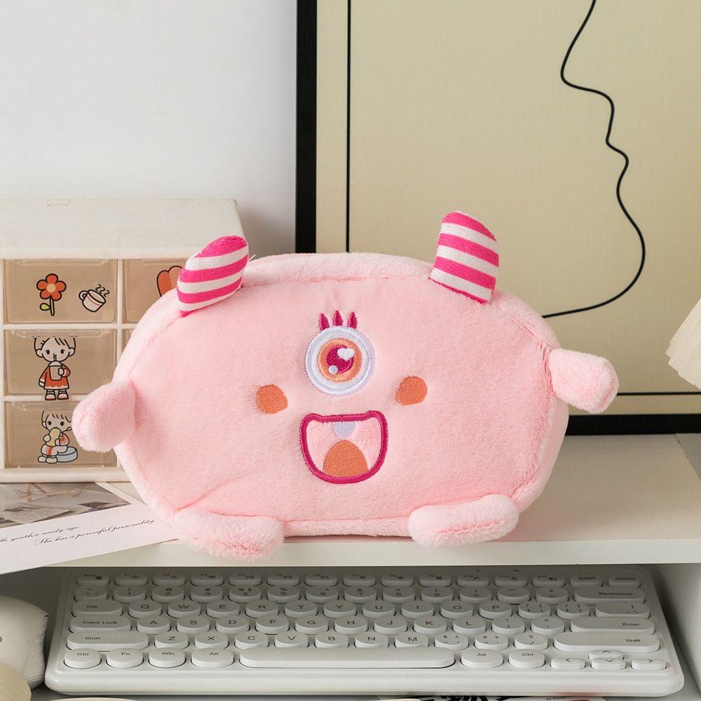 Stuffed Plush Pencil Bag Cute Design Stationery Bag INS Cartoon Pen Bag Office Supply
