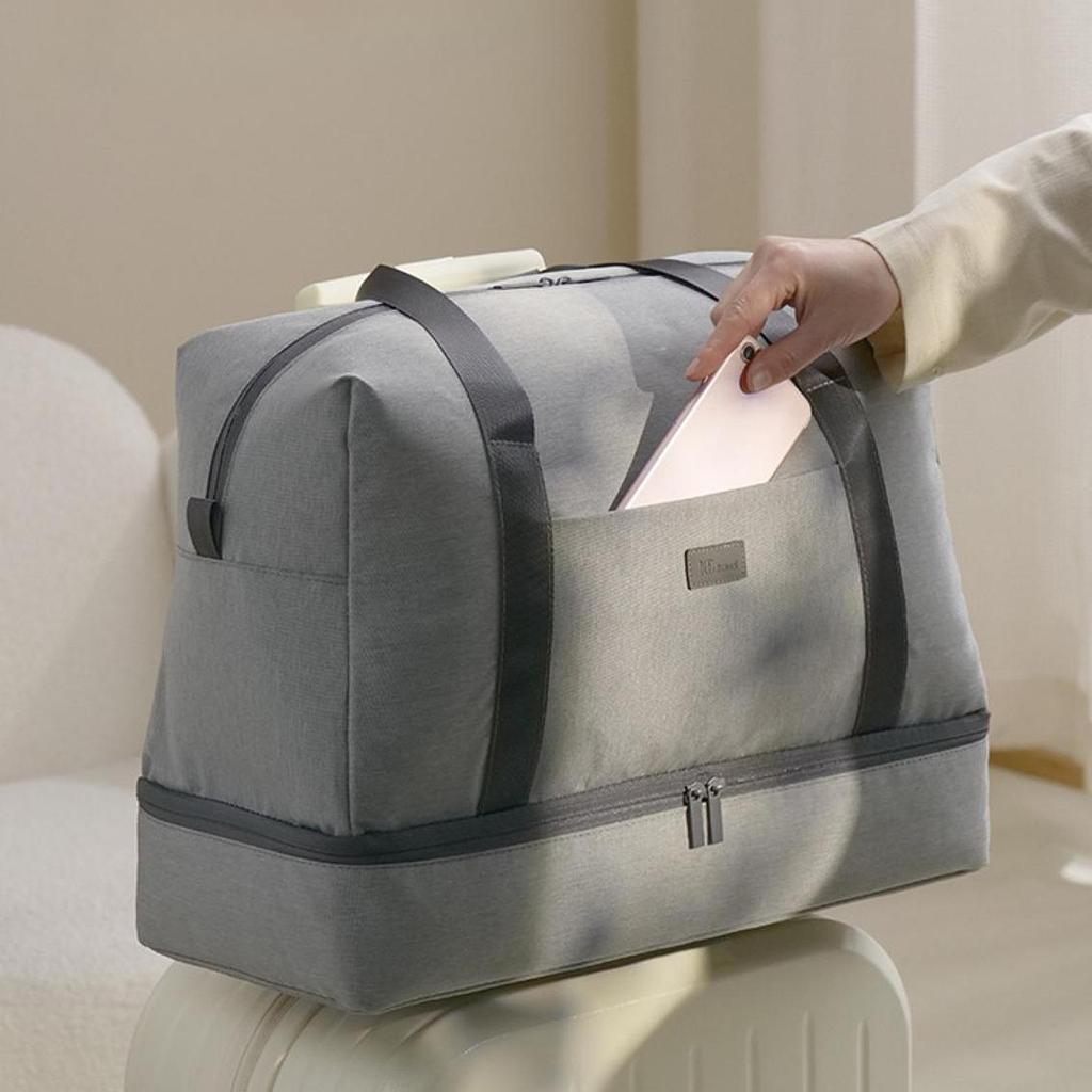 Compact Travel Duffle Bag with Shoe Storage