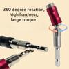 360° Flexible Drill Bit Extension, Universal Swivel Screwdriver Bit Holder, Impact Resistant Angle Driver for Tight Spaces