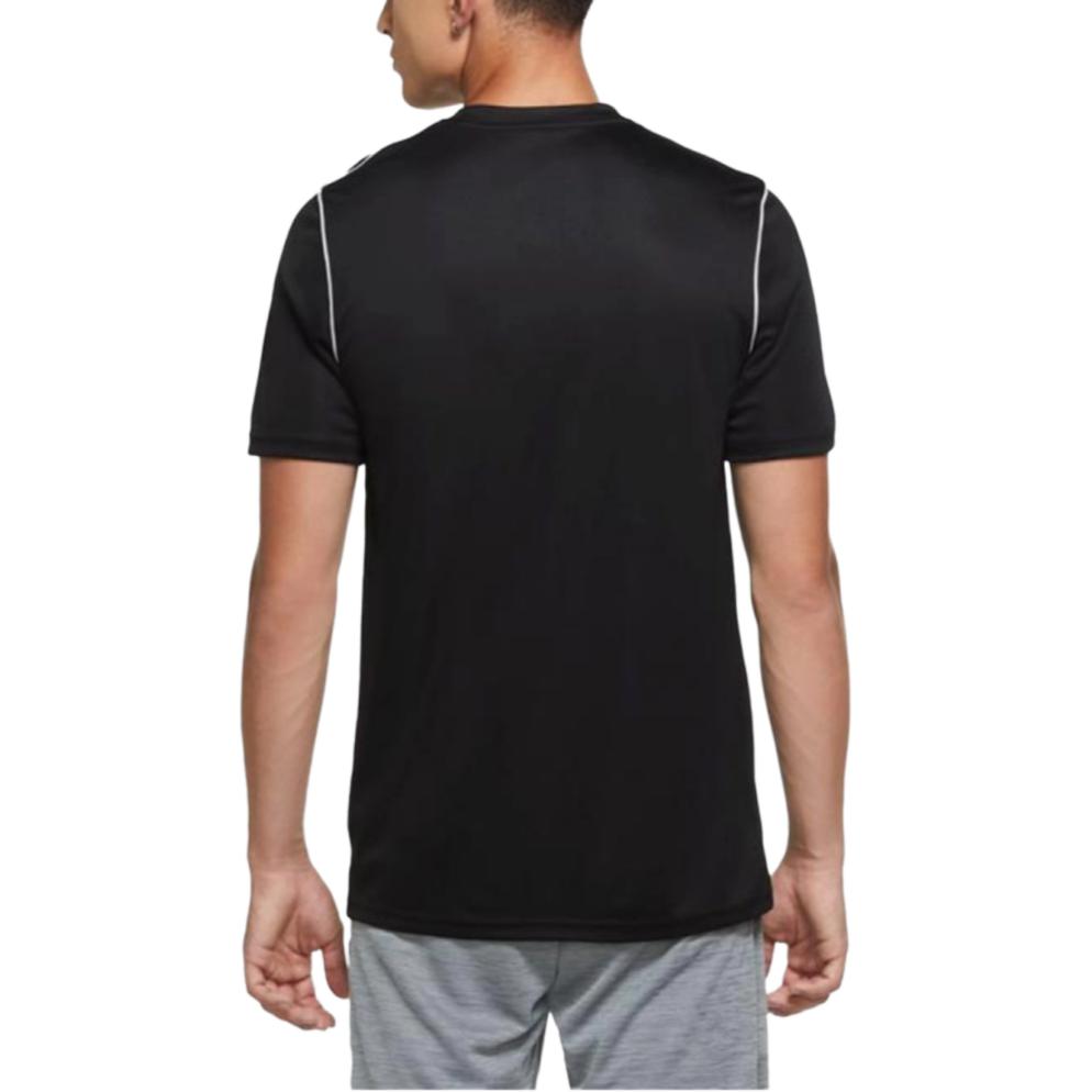Nike Dri-FIT Solid Logo Print Crew Neck Short Sleeve T-Shirt Kids Tops Black BV6905-010