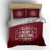 Merry Christmas Holly Design Bedding Duvet Cover Set Duvet Cover Pillowcases  (1*Duvet Cover 2*Pillowcases, without duvet insert)