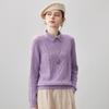 Comom Boca Women's 100% Cashmere Turn-down Collar Sweater
