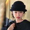 Pearl Woolen Bucket Hat Bow Wool Fisherman Hat Fashion Basin Hat  Outdoor