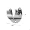 Shower Rod Brackets Closet Supports Lightweight U Shaped Wardrobe for