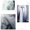 Wide 147cm 150D Gradient Chiffon Fabric Drape Skirt Fabric Semi-transparent Fabrics Stage Costumes DIY Ancient-style Dress Hanfu