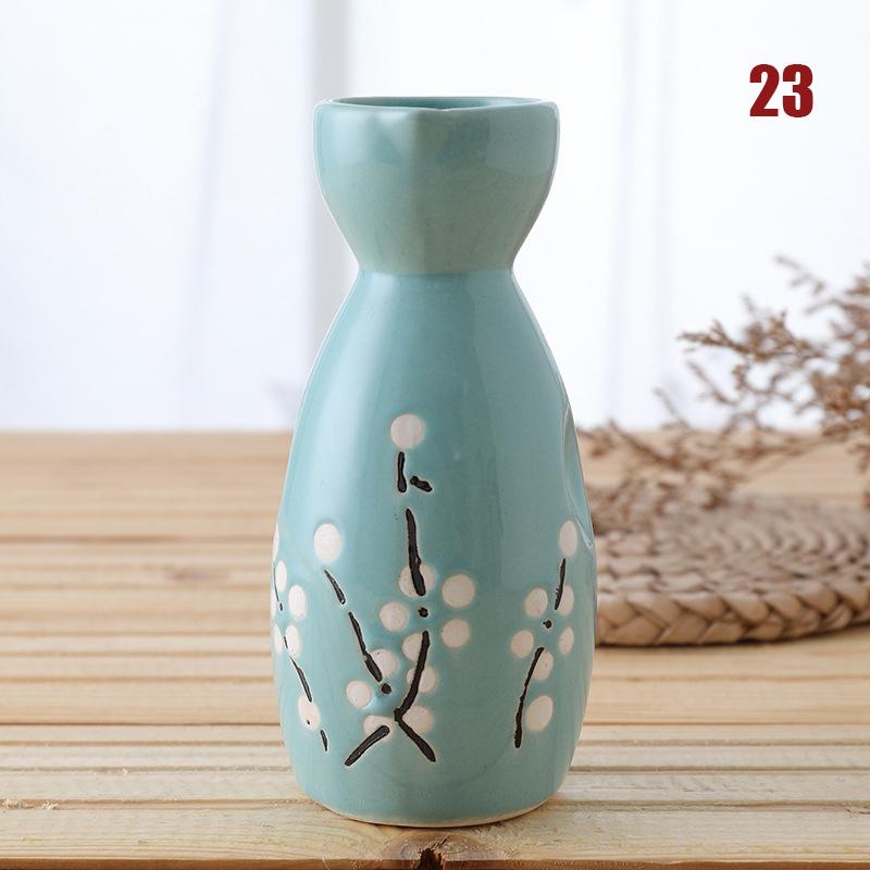 Maneki Neko Japonez Ceramic Retro Sticlă de Sake 150ml Tokkuri Pisică Norocoasă Gheișă Sakura Lichior Distribuitor de Sake Pahare Sticlă de Vin