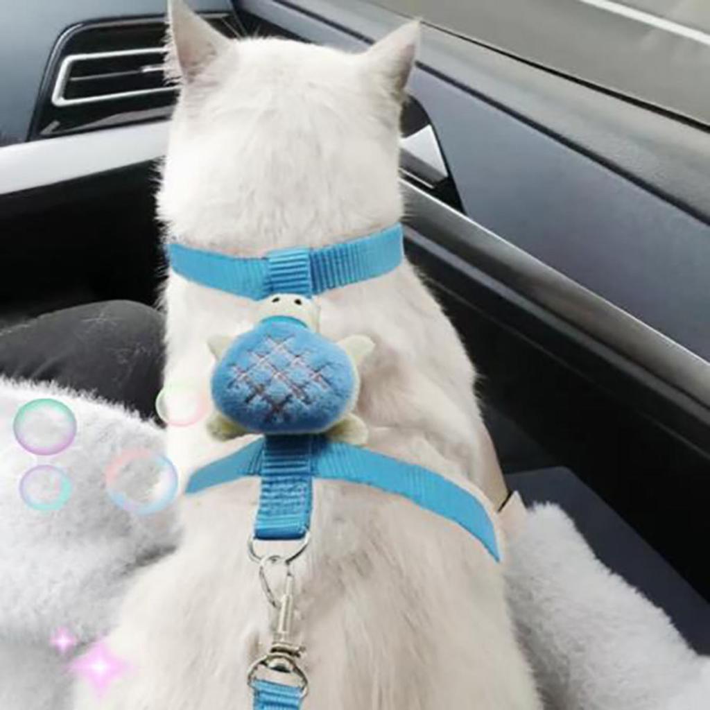 Kanin Katteseler og Båndsett Justerbare Seler for Kanin Kattunge Piggsvin Kjæledyr Utendørs Gåutstyr Tilbehør