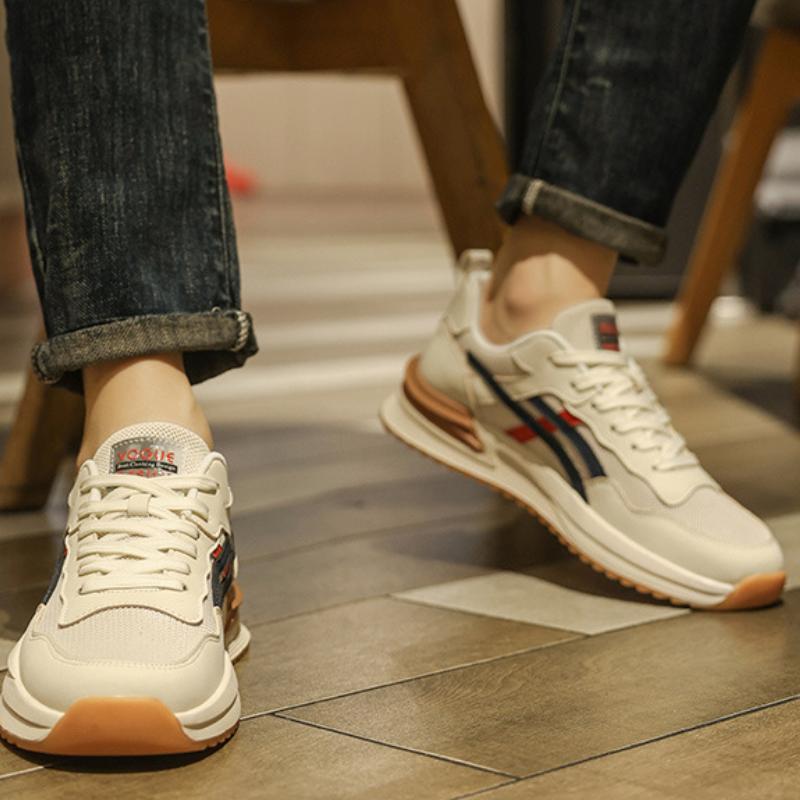 Men's Sneakers Men Non-slip Casual Shoes Mesh Breathable Running Shoes Lace Up Walking Sneaker Outdoor Skateboarding Shoes tenis