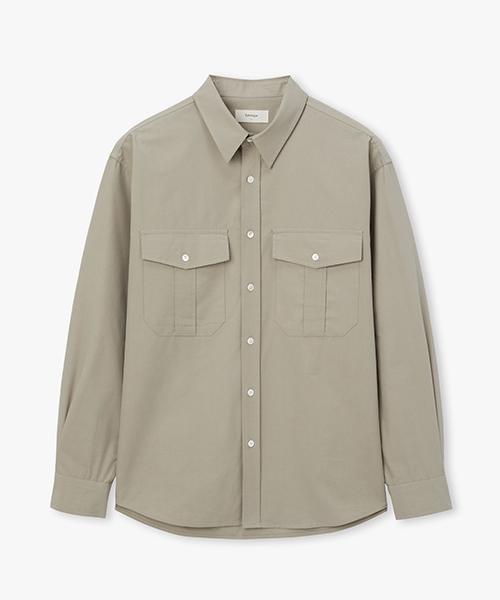 Pabeulega [Derek] Military Two-Pocket Shirt (4 Colors)