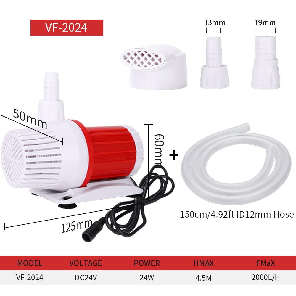 Ultra-quiet Fish Tank Submersible Pump Bottom Suction Side Suction Pump Suitable for Aquarium Rockery Fountain Filtration Cycle