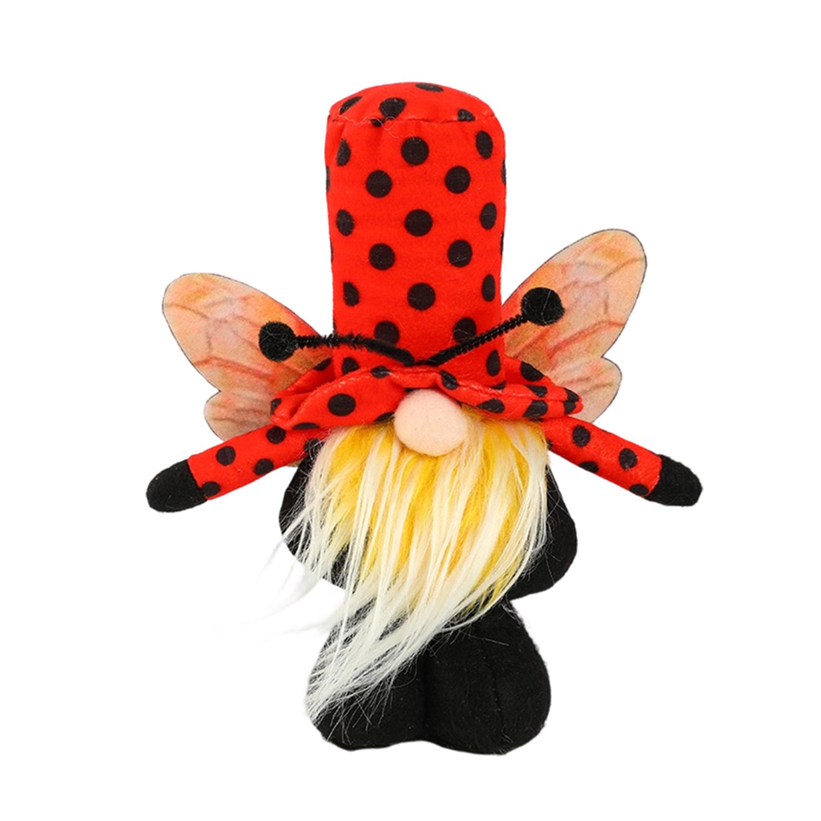 

Bee Festival Faceless Doll Festival Celebration Cute Festival Doll Rudolph Doll Knit One Size красный