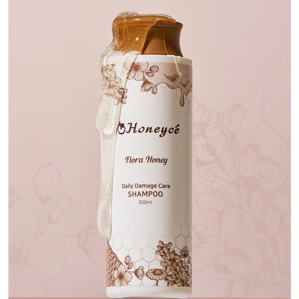 Honeyche Daily Damage Care Shampoo Honey Floral Scent, 1 ea, 500ml