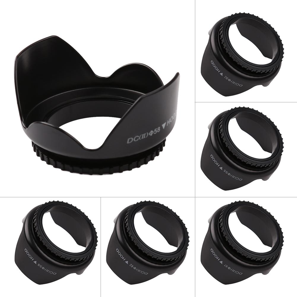 52 55 58 62 67mm Lens Replaces Hood Screw Mount Lens Hood Replacement Camera Lens Hood for Canon Nikon Sony DSLR