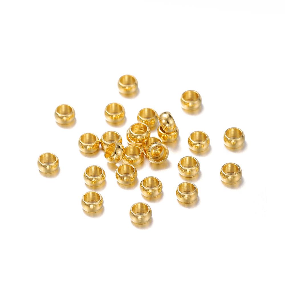 

Gold-Plated Stainless Steel Tube Beads for DIY Jewelry: Necklace & Bracelet Positioning Accessories 1.5mm, 100 pieces, 1.5g