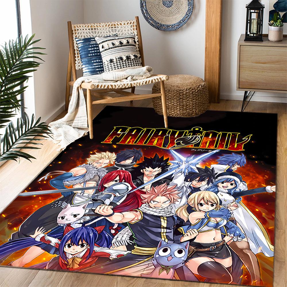 Fantasy Friends Adventure Themed Anti-Slip Rugs - Polyester Home Decor, Suitable for Bedrooms, Living Rooms, Doorways, Studios, and Decorations