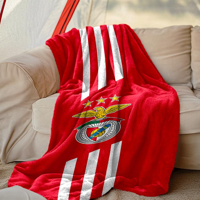[SL Benfica Blanket] Soft Throw Blanket for Bed Sofa, Holiday Gift Blanket for Women Men Family Friend