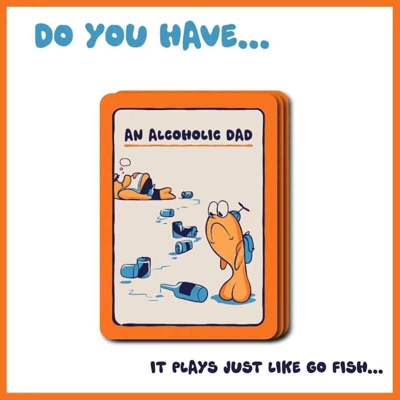 48 Gioco di Carte Go Fish Divertente per Te Stesso Regali Divertenti per Sacchetto Adatto per Riunioni Familiari, Ricreazione, Festa Carte Creatività