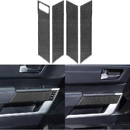 NVCNX Real Premium Carbon Fiber for Toyota Tundra -2026 / Sequoia -2026 2024 2025 Car Center Console Drive Mode Knob Cover Interior Trim Accessories