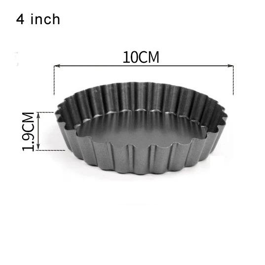 Non-Stick Tart Quiche Flan Pan Molds Pie Pizza Cake Round Mould Removable Loose Bottom Fluted Heavy Duty Pie Pan Bakeware