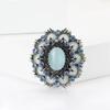 Fashion Creative Vintage Baroque Opal Brooch Exquisite Ladies Dress Shawl Brooch Ornament Pin