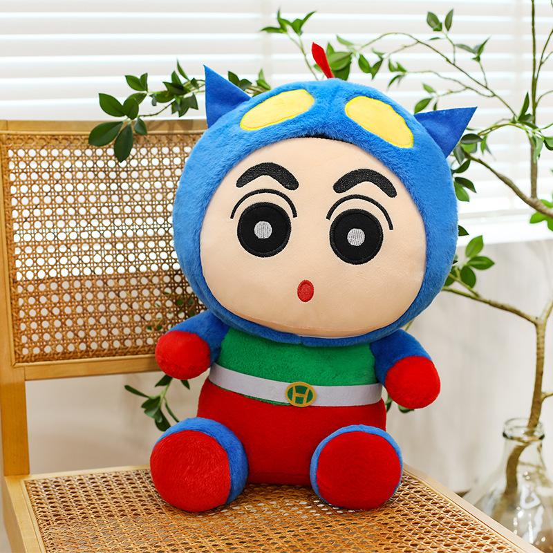 

Dynamic Superman Xiaoxin plush toy cute salted egg superman crayon small new doll throw pillow 35cm 0.3kg