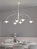 Nordic Modern Glass Ball Hall Chandelier Creative Living Dining Room Bedroom Kitchen Bar Cafe Home Decor Art Hanging Lamp LED