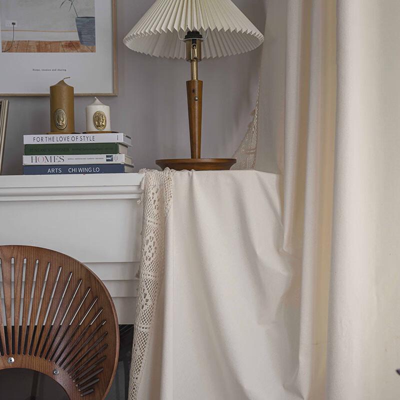 Jing Ga Spliced Floral Semi-Sheer Rod Pocket Curtain