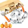 Halloween Pumpkin Carving Set, Pumpkin Face Cookie Cutter and Pumpkin DIY Cake Tool Set 10/12 Stainless Steel Mold Carving Knife